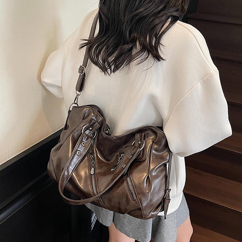 Yogodlns Fashionable Tote - Large Capacity Bag, Adjustable Strap, Compact Crossbody Purse, Stylish Everyday Wear