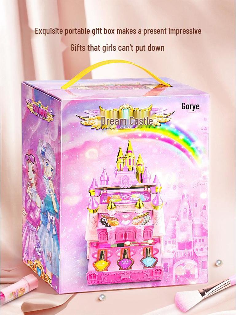 Children's Makeup Toy Set: Nail Polish, Lipstick, and Girl's Cosmetics Box - Perfect Birthday Gift