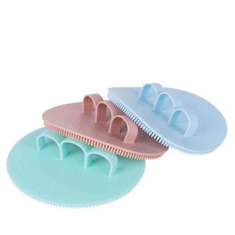 Silicone Massage Bath Brush Body Scrubber Skin Exfoliator Scrub Bath Clean Tool Stain Removal