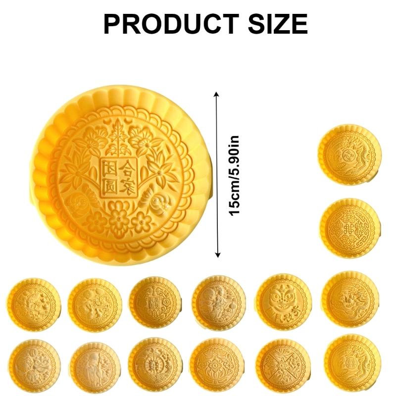 2Pcs Traditional Pattern Cookie Stamps Biscuit Press Mold Dessert Cutter Hand Press Pastry Mold Cake Decorating Tool