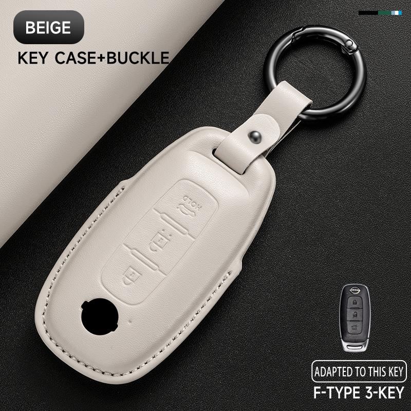 Leather Car Key Cover Case Protection Shell Keychain For Nissan X-Trail T33 Qashqai J12 Altima Teana Maxima Quest Patrol Murano