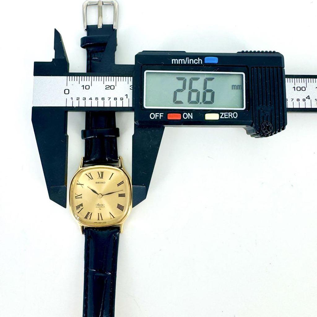 [USED] Rare working SEIKO Socie 24 jewel hand-wound gold watch