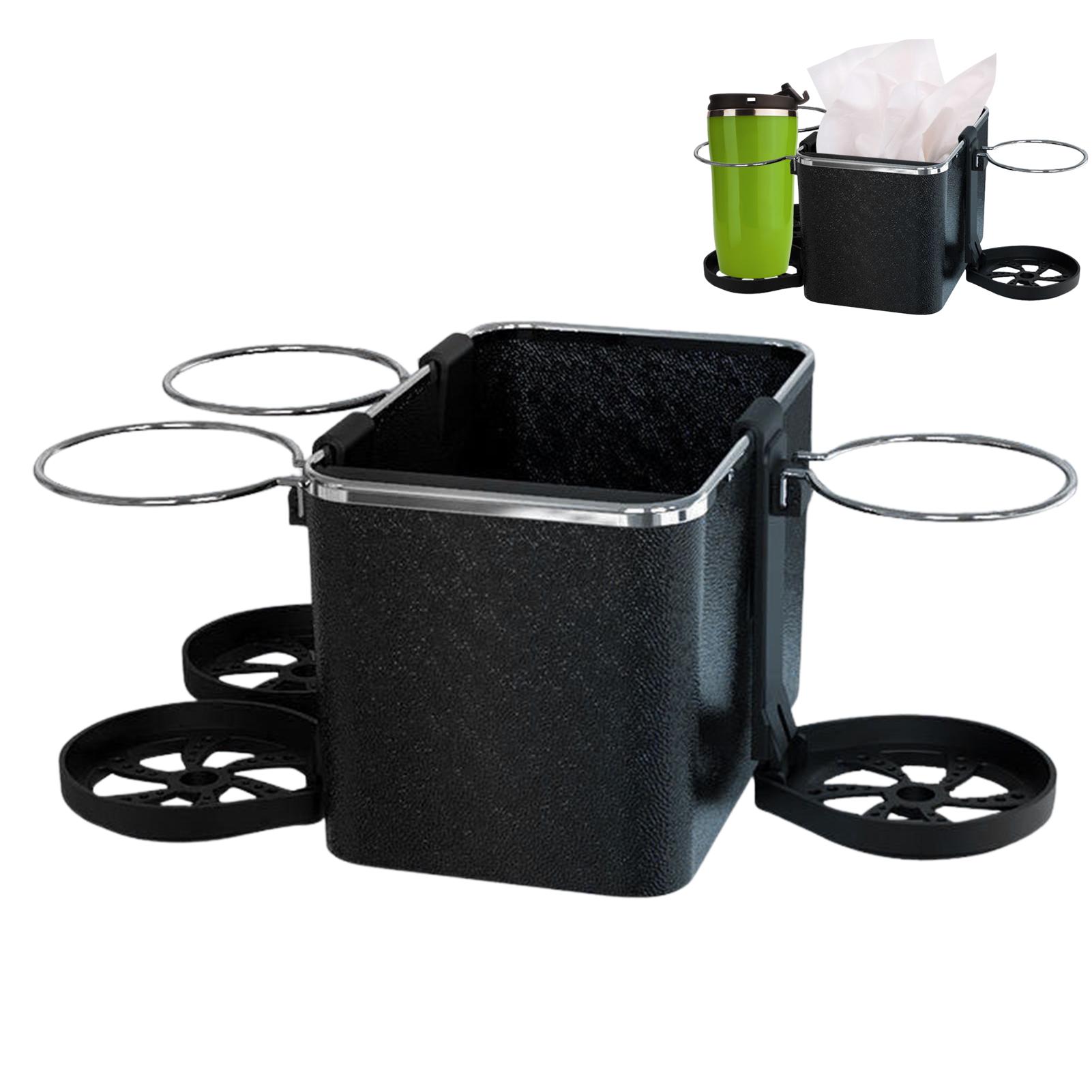 

Car Armrest Storage Box Car Armrest Multifunctional Cup Holder All Purpose Cup Holder Organizer Armrest Mounted Tissue Box Cover