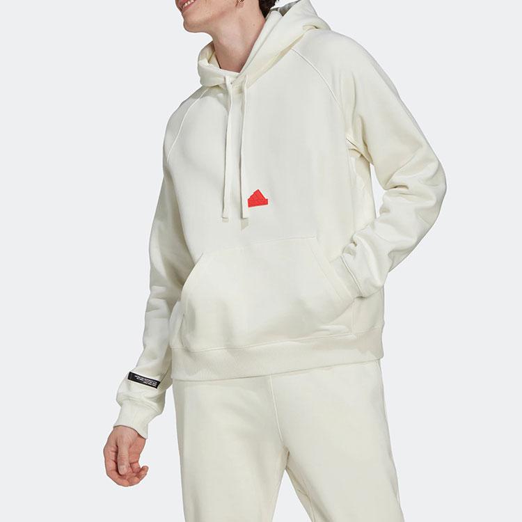 Adidas New Fleece Hoodie Men Tops Off-White HG2073