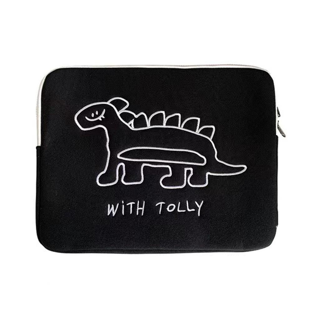 

15.6 Inch Cartoon Laptop Bag Bear Girl Computer Bag Wear Resistant Tablet Sleeve Bag Laptop Case dinosaur