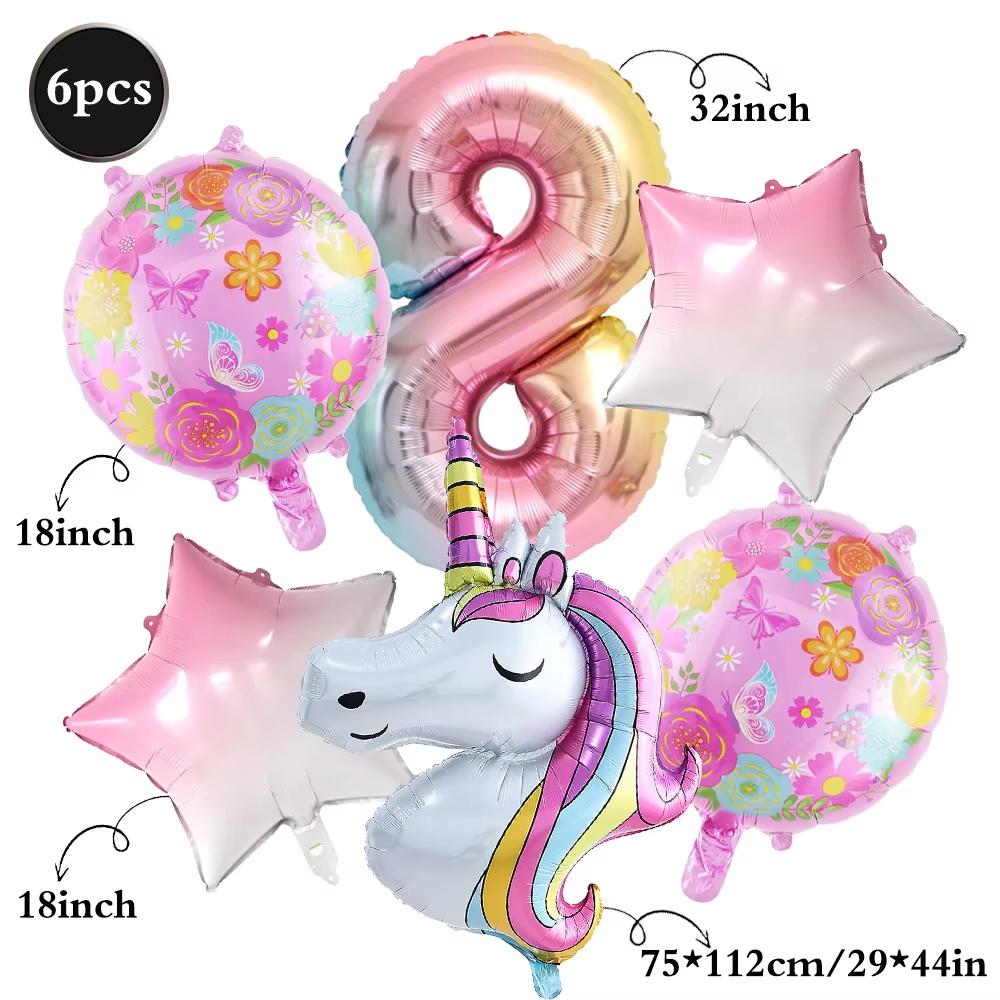 Cartoon Unicorn Birthday Party Decorationa  Unicorn Theme Bleware Paper Plate Cup Tablecloth Birthday Party Decor Supplies