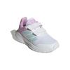 Adidas Tensaurrun 2.0 Versatile Comfortable Shock Absorbing Durable Low Top Kids Running Shoes Kids Sneaker White Purple Blue IG1240