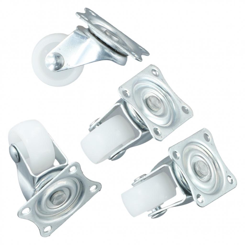 250G Swivel Casters 4/12pcs Mount Ball White/silver