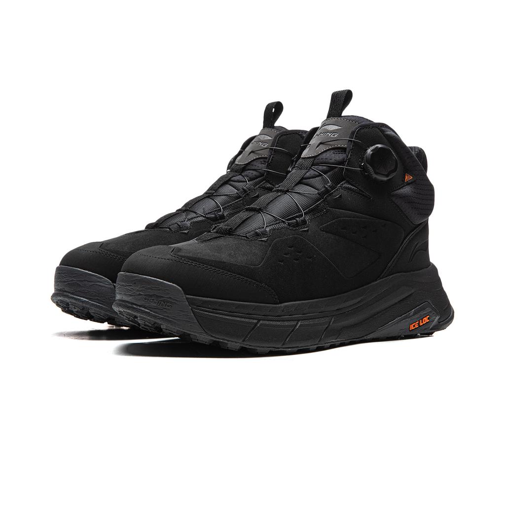 נעלי Li Ning Star Path 2 עם ריפוד, עמידות להחלקה ושחיקה, תמיכה, גפה אמצעית, נעליים יומיומיות, יוניסקס, שחור AGLV283-3