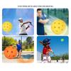 6pcs PVC Pickle Balls with Bag Balanced Competition Ball Portable Pickleball Balls  Indoor