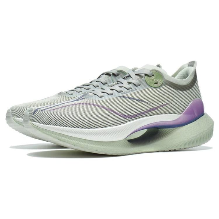 Li Ning Shadow 2 Essential Cushioning Lightweight Low top Marathon Running Shoes Men's Green ARRT005-14