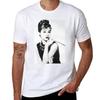 Audrey Hepburn TShirt Casual Simple Design Short Sleeve Shirt