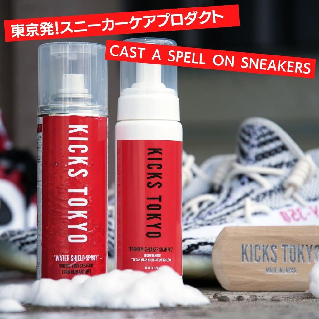 KICKS TOKYO Sneaker Cleaner Shoe Detergent Sneaker Shampoo Shoe Polish Stain Remover Care Foam