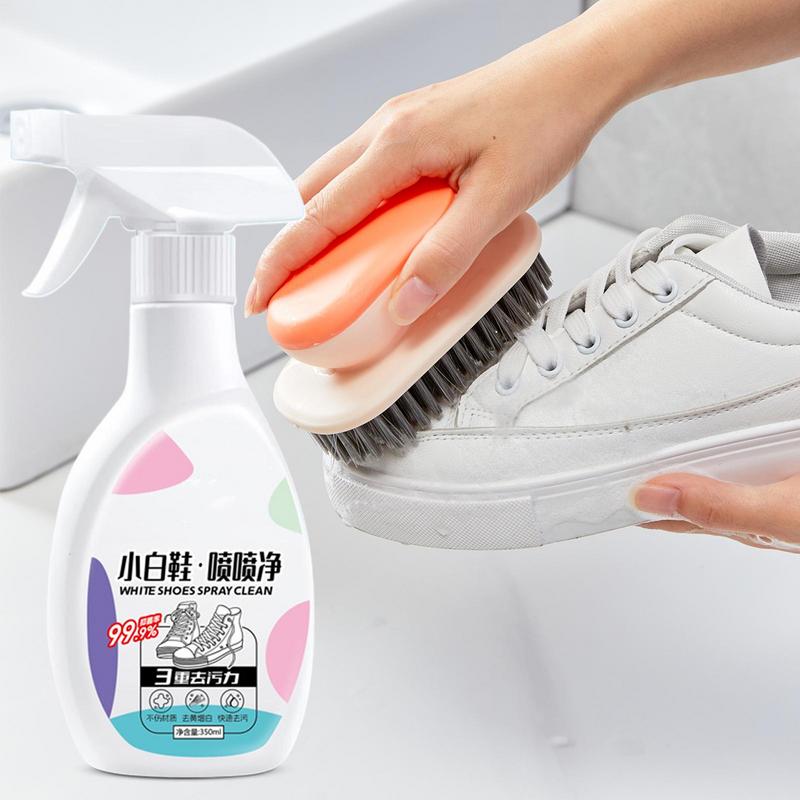 Sneaker Cleaner Shoe Cleaning Spray 350ml Cleaner For White Shoes Boots Canvas Cleaning Stain Remover Spray Removes Dirt Grime