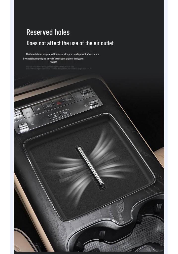 Denza D9 EV Wireless Charger Silicone Anti-slip Pad for Center Console - Compatible with 26 Models
