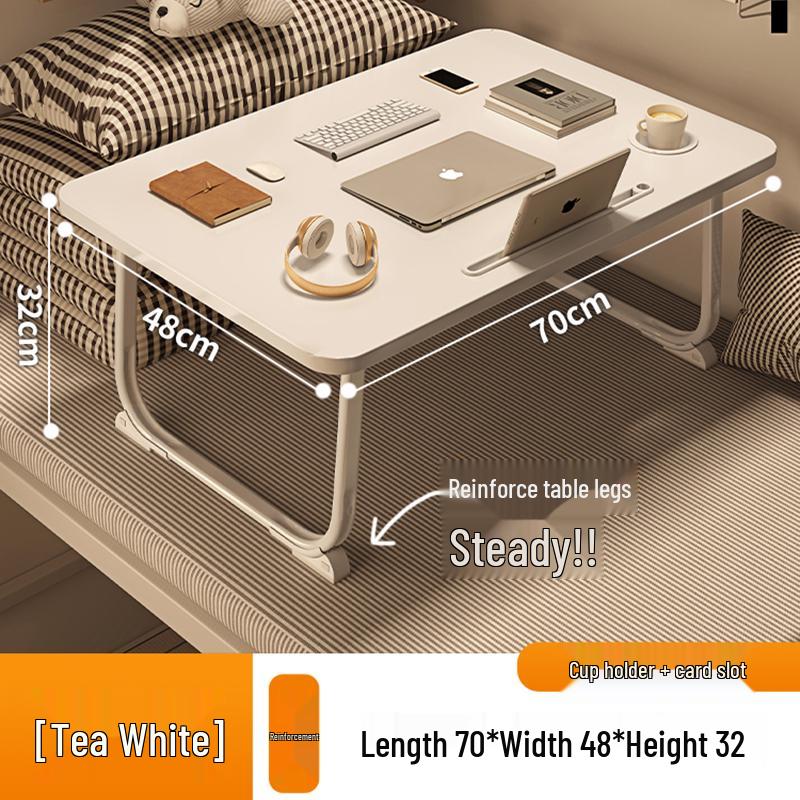 Folding Bedside Laptop Desk: Bay Window & Dorm Use