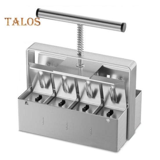 

8-секционный почвенный блокировщик с переносной ручкой, прочный металлический ручной почвенный блокировщик, поддон для проращивания комнатных и уличных растений A