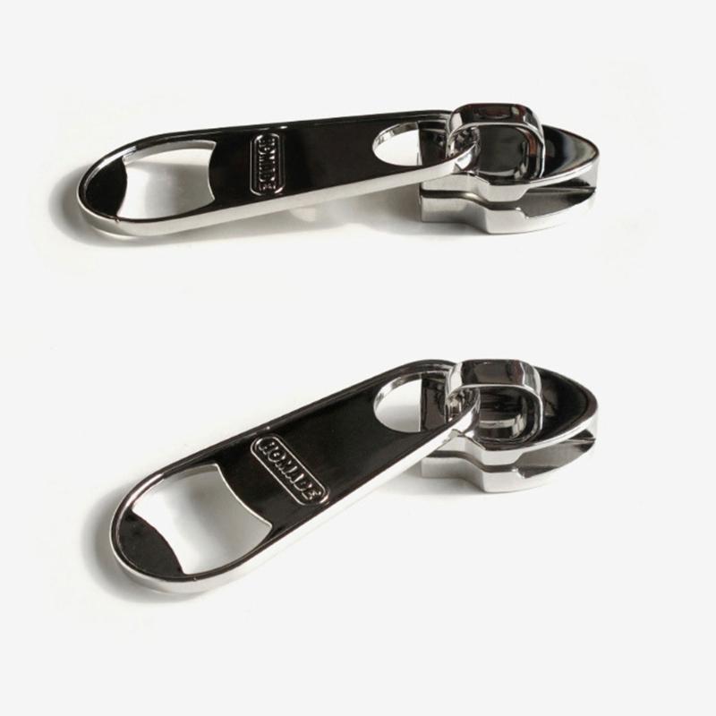 Unique Zippers Shaped Bottle Lid Remover Practical Magnetic Beer Bottle Opener Portable Fridge Can Opener for Parties