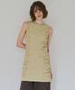 Milo Woman Shirred Zip-Up Mini Dress [Pale Yellow]