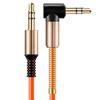 3.5mm Male Straight to Elbow Audio Adapter Cable Cord for Phone MP3 Car Speaker