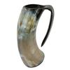 Nautral Horn Mug Set of 4, with Wolf Stamp, Viking Drinkware for PUBG, Hiking Lover, Natural So Can Be Used In Plastic Prohibited Areas.