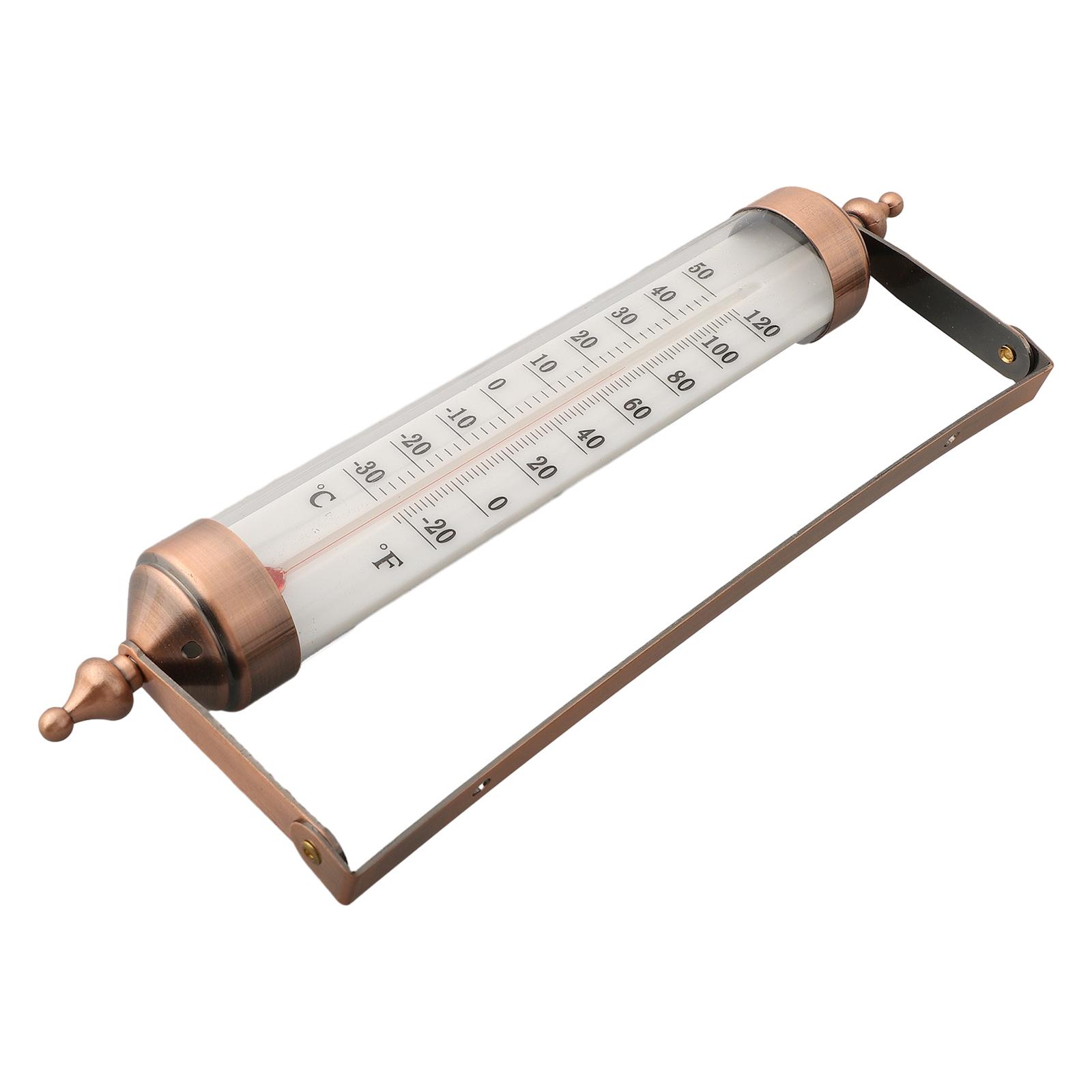 10 Inch Indoor Outdoor Thermometer Fahrenheit And Celsius Dual Scale Home Decor Yard Garden Wall Mounted Tempmeter Thermometer China Mainland