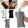 Hanging Glasses Storage Bag PU Leather Sunglasses Protective Cover  Eyewear Accessories