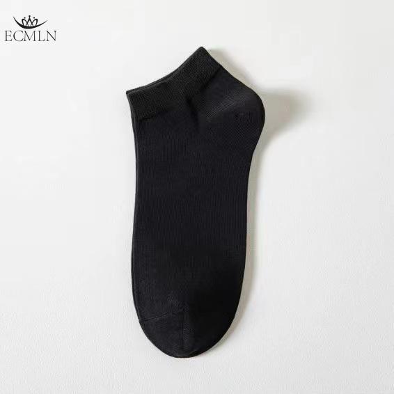 

Хлопковые летние короткие мужские носки, дышащие, впитывающие пот, нескользящие спортивные носки one size чёрный