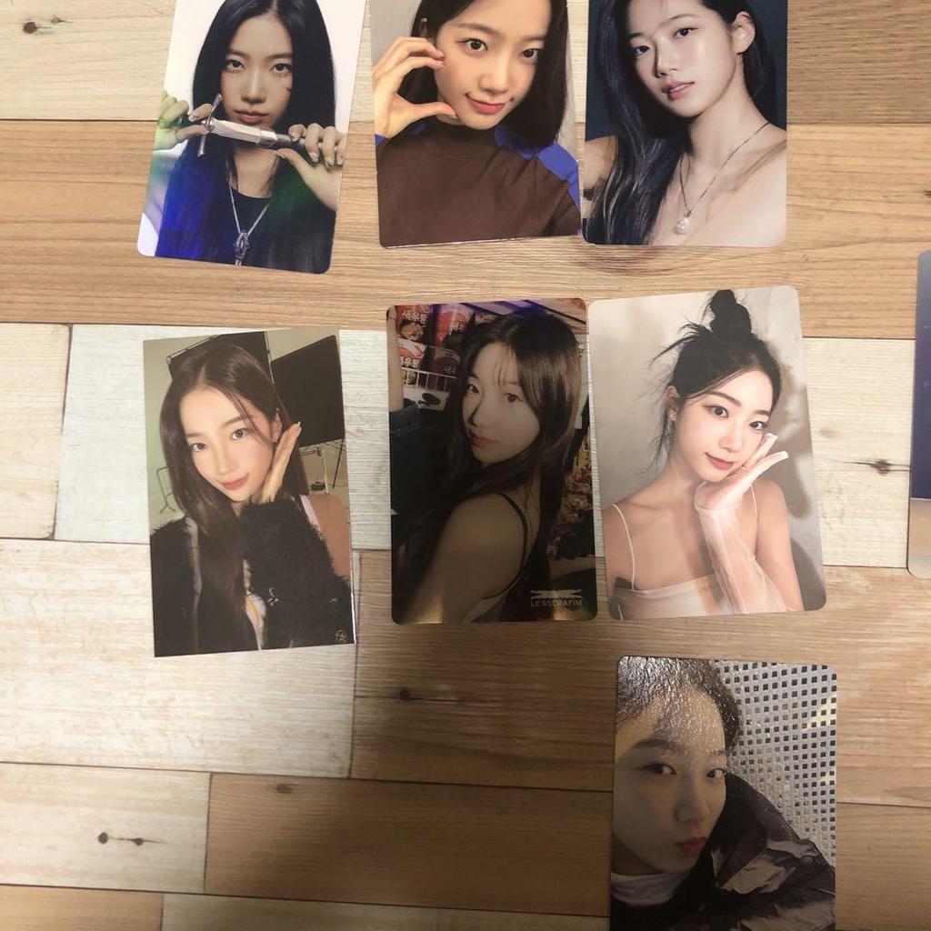 [USED] 66 Trading Cards Luseraphim Chaewon Yunjin Kazuha Sakura Lusera