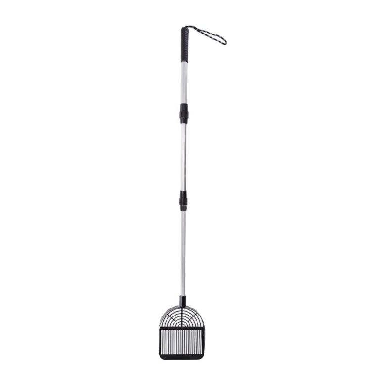 Retractable Handle Stainless Steel Litter Scoops Cleaning Tool For Efficient Pet Waste Removal of Various Environment