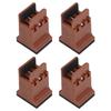 4pcs Adjustable Furniture Risers with Screw Clamp Rubber Bed Couch Risers for Heavy Duty Furniture