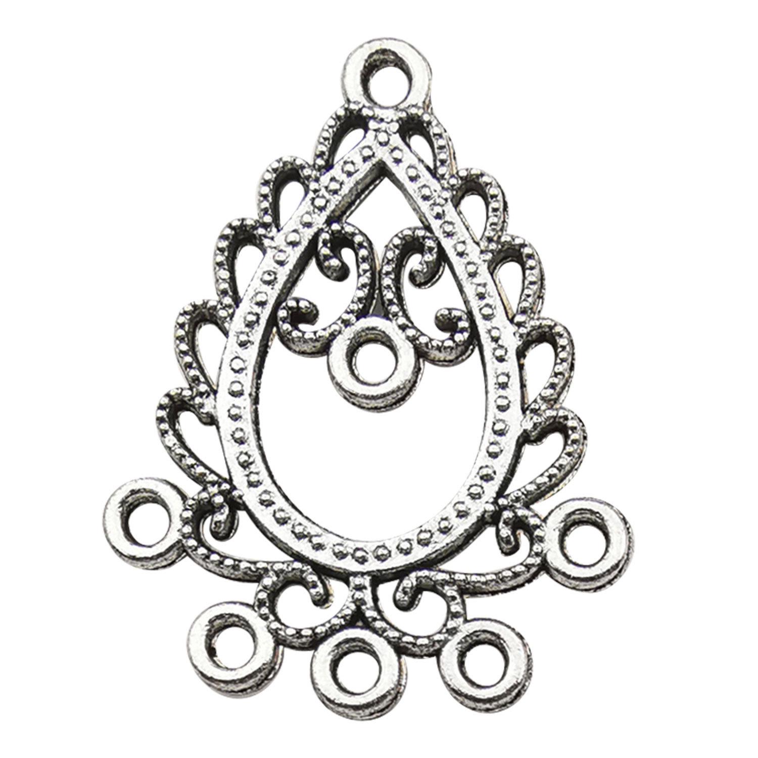 

Богемные серьги-капли воды в форме сердца с двумя отверстиями, этнические, из сплава