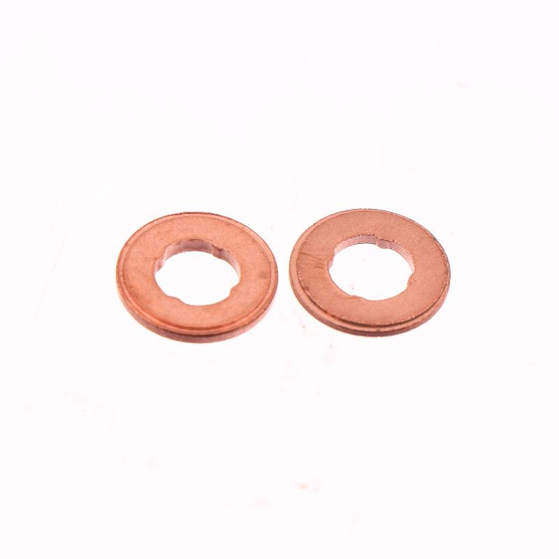 10Pcs 1.5/2.0Mm Common Rail Injector Nozzle Copper Pad Gasket For Diesel Injector Sealing, Diesel Pump Repair Tool Parts