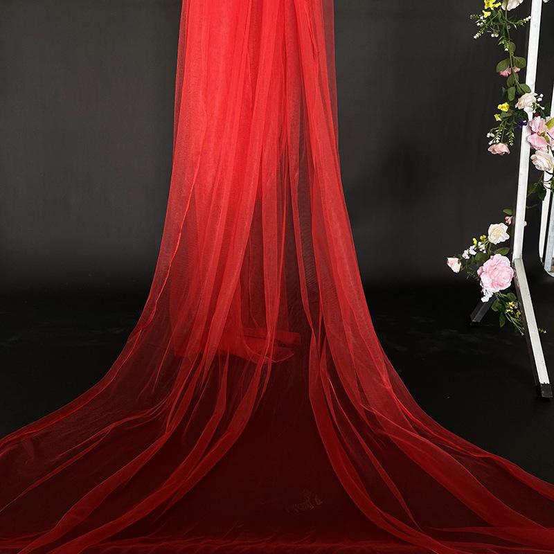 White Gauze Wedding Arch & Ceiling Drape – Chinese Style Outdoor Photo Backdrop