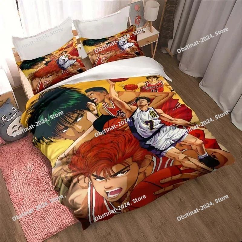 Slam Dunk Cartoon Aufdruck Bettwäsche-Sets exquisites Bettwaren-Set Bettbezug Bettdecke Set Bettwäsche-Set Luxuriöses Geburtstagsgeschenk