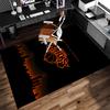 Knicks logo Print Area Rug - Soft, Washable Non-Slip Indoor Mat for Office Chairs, Living Room, Home Office Decorative Rug