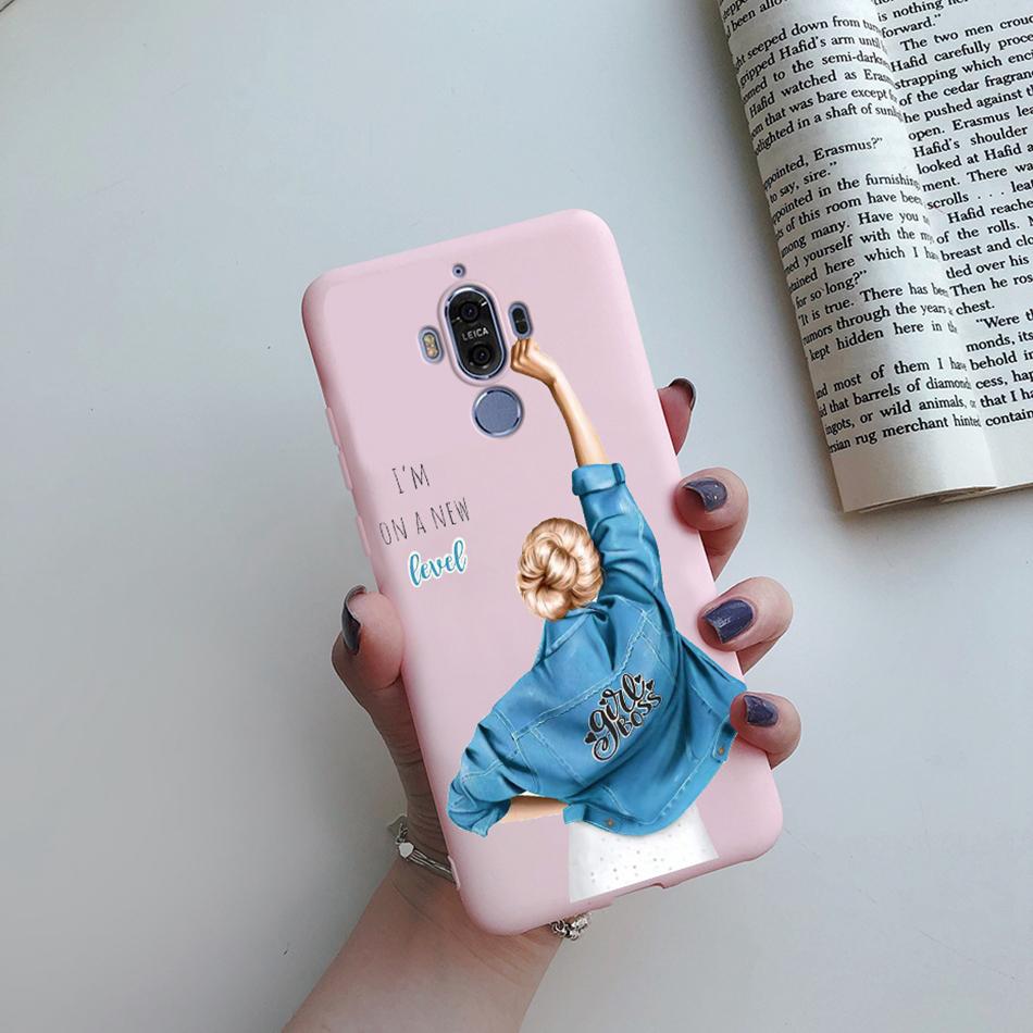 Silicone Case for Huawei Mate 9 10 Pro Soft TPU Protective Cute Butterfly Flower Phone Back Cover Mate9 Mate10 10Pro Case Fundas