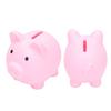 Piggy Bank Rugged Durable Vinyl Cartoon Animal Pig Coin Cash Piggy Bank Boy Girl GiftPink