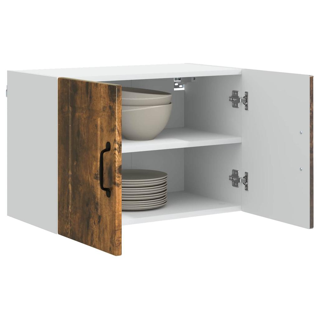 Wall Mounted Cabinet PORTO Smoked Oak 60 X 31 X 40 Cm