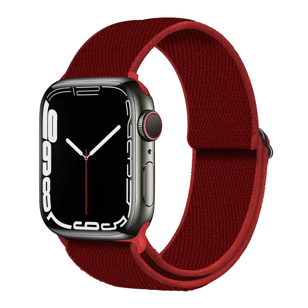 Nylon Loop Strap for Apple Watch Band 44mm 40mm 46mm 42mm 45mm 49mm 41mm 42mm Bracelet iWatch Series Ultra 10 9 8 7 6 5 SE2 Band