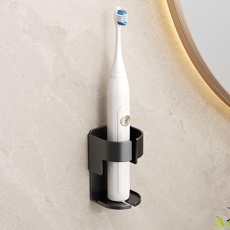 1/3PCS Electric Toothbrush Holder Self-adhesive Self-adhesive Storage Rack Toothbrush Storage Base Bathroom Supplies Organizers (Black,1PC) чёрный