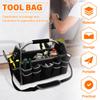 Electrician Open Tote Bag Oxford Waterproof Tool Tote Bag with Handle and Adjustable Shoulder Strap Portable Plumbers Tool Bag