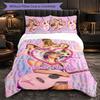 Taylor Swift Customized Name Text Bedding Set, 1 Duvet Cover & 2 Pillowcases Personalized Bedroom Gift