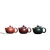 Yixing Handmade Purple Clay Teapot, Raw Ore,Small-Capacity Xishi 100cc Mini Kung Fu Tea Set