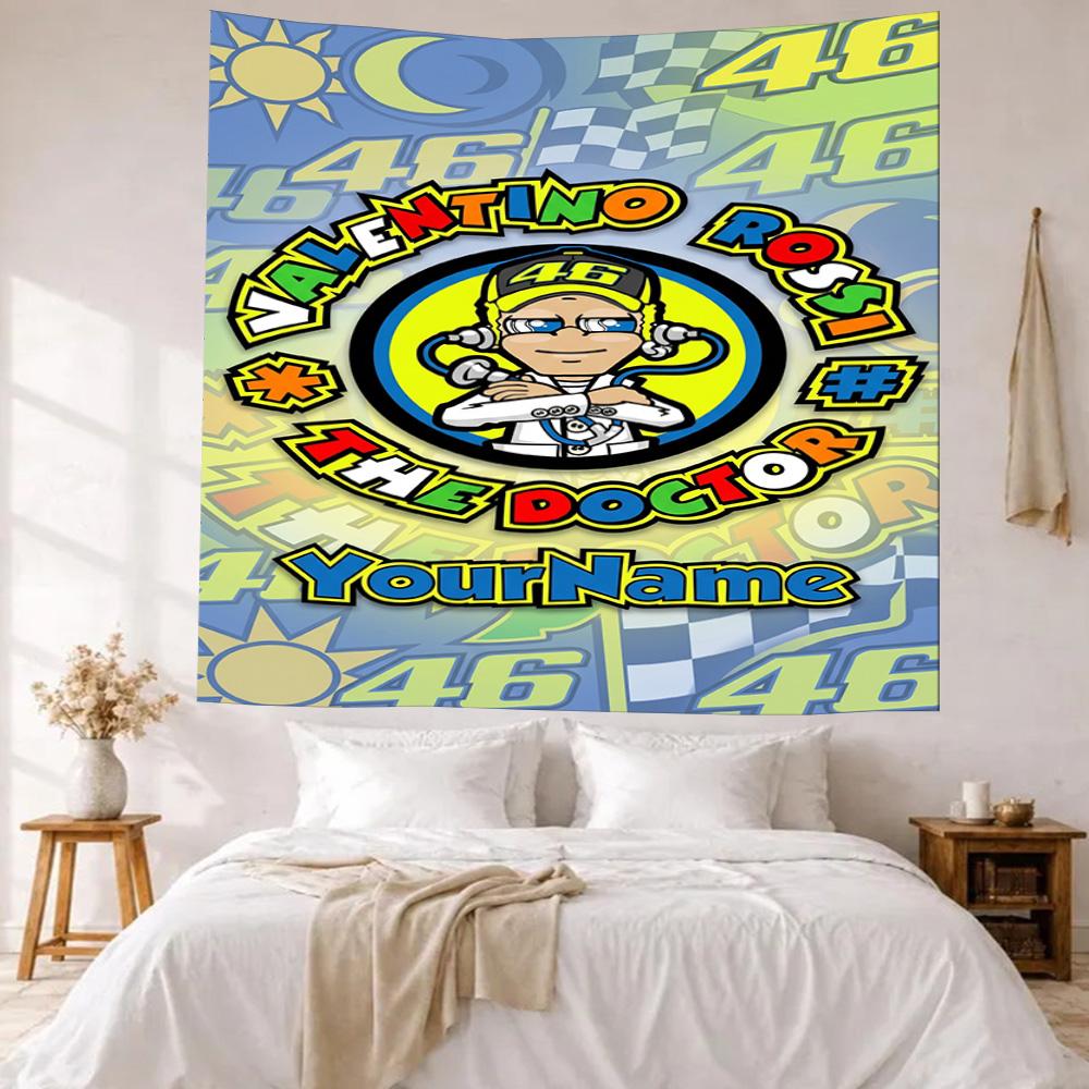 Doctor46 Custom Your Name Wall Decor Tapestry Art For Pet Memorial Birthdaywedding Party Backdrop Family Gift