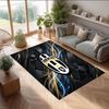 Tappeto in Flanella Stampato Juventus FC Antiscivolo Morbido Poliestere Tappeto per Pavimento Tappetino Decorativo per Interni per Camera da Letto Soggiorno Divano