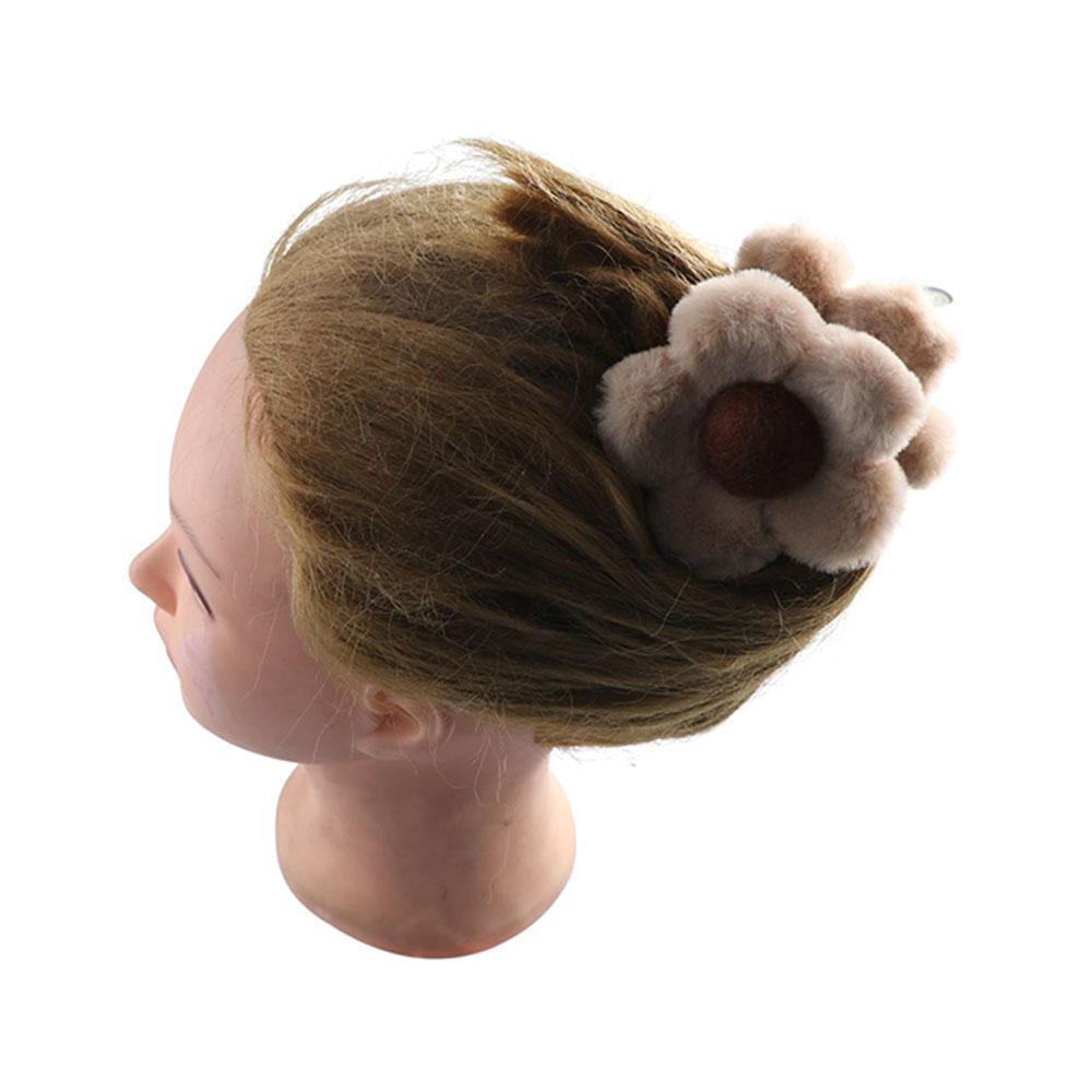 Grab Clip Plush Hair Claw Ponytail Holder Large Shark Clip Sweet Flower Hair Clip  Streetwear