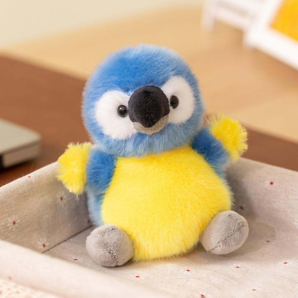 Plush Ducks Flamingos Parrots Keychain Cute Animal Soft Toy For Kids And Teens