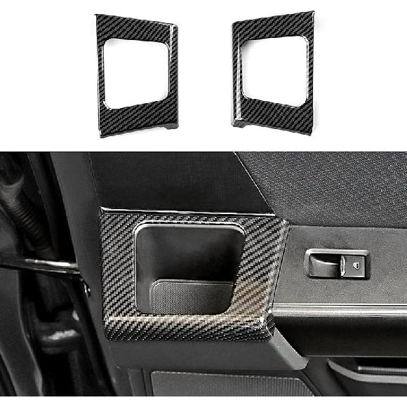 Keptrim for F-150 ABS Carbon Fiber Inner Door Handles Cover Trim for Ford F150 2015 2016 2017 2018 2019 2020 (4pcs)
