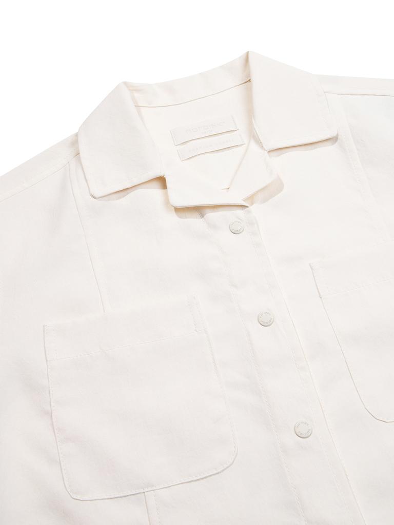 NORDISK Hygge Premium Pocket Short Sleeve Shirt - W_Off White